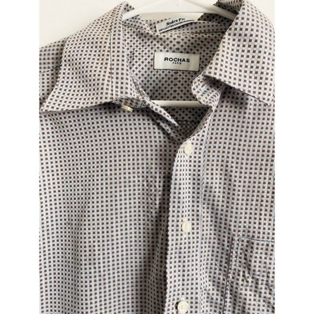 Rochas Paris • Patterned Men’s Button Up Shirt - Picture 2 of 4